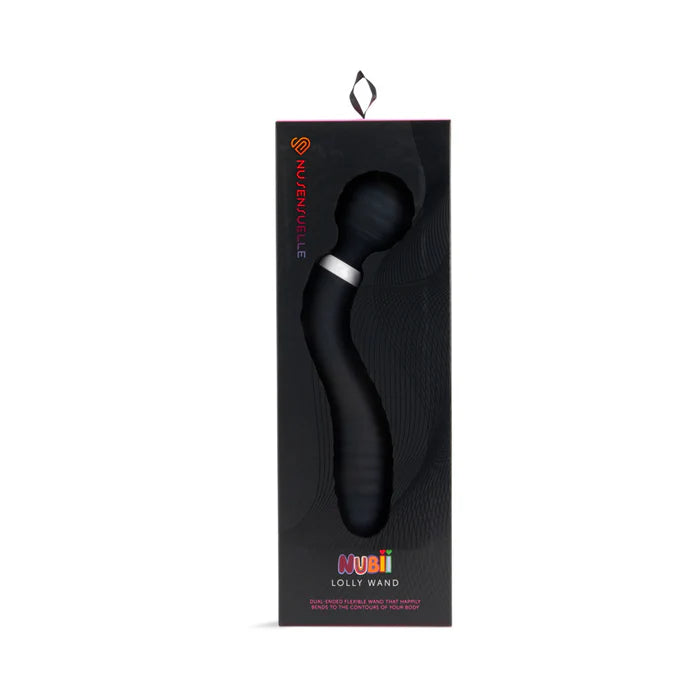 Lolly Nubii Double-Ended Flexible Wand Black