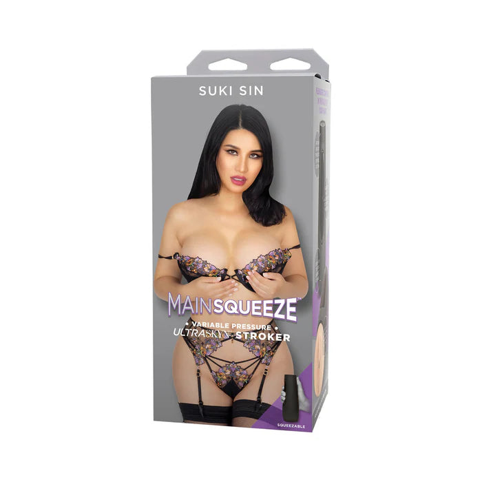 Doc Johnson Main Squeeze Suki Sin Ultraskyn Masturbator - Pussy - Vanilla