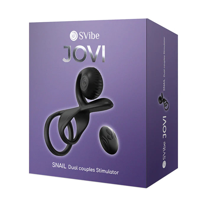 SVibe Snail Jovi Couples Ring Black