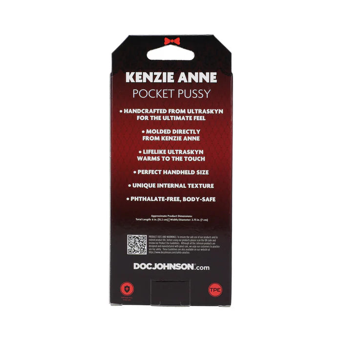 Doc Johnson's Kenzie Anne ULTRASKYN Pocket Pussy Vanilla
