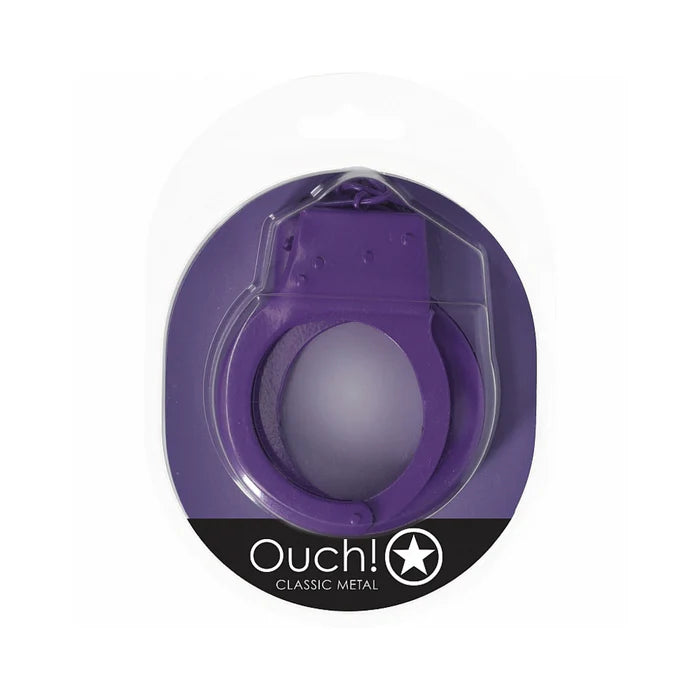 Ouch! Classic Metal Handcuffs Purple