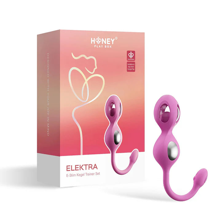 HPB Elektra App-Controlled E-Stim Kegel Training Set Pink