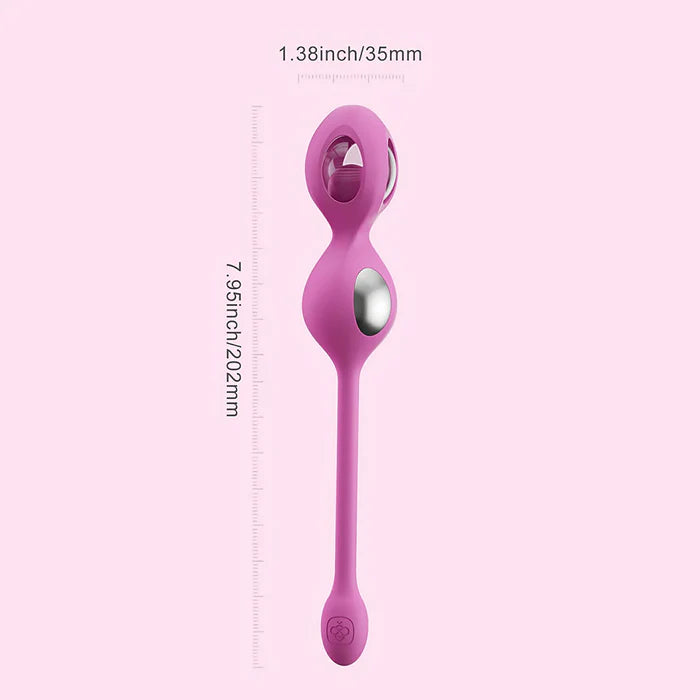 HPB Elektra App-Controlled E-Stim Kegel Training Set Pink