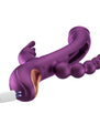 Trilux Kinky Finger Rabbit Vibrator with Anal Beads Purple