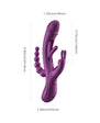 Trilux Kinky Finger Rabbit Vibrator with Anal Beads Purple