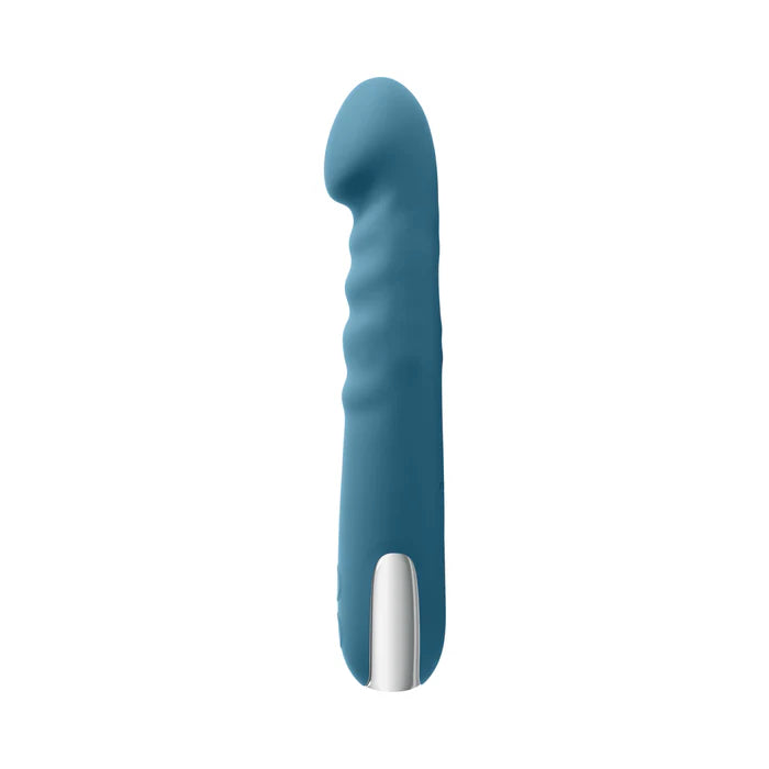 EV Queen Of All Trades Thrusting & Rotating Vibrator Teal