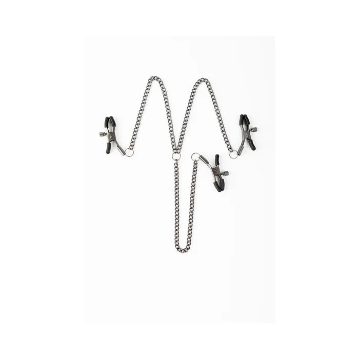 SEI MIO Triple Tease Adjustable Nipple and Clit Clamp Set