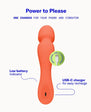 Dame Min Mini Wand Vibrator Papaya
