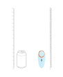 LoveLine Aurie AirTapTech Rechargeable Vibrator Blue