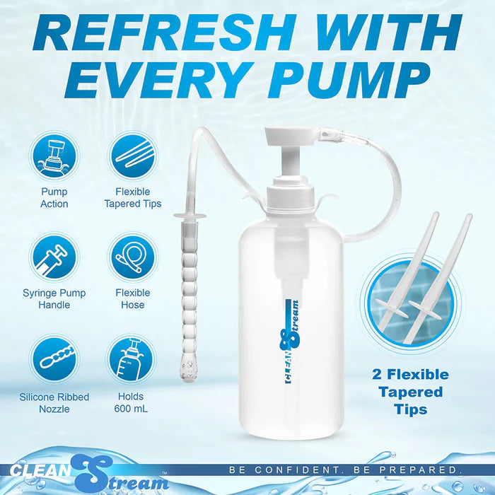 CleanStream XL Enema Bottle with 3 Attachments