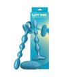 Luv Inc Gr41: Grooved Ring Luv Beads Metallic Blue