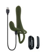 Strap Tap & Go Vibrating Girth Enhancer Green