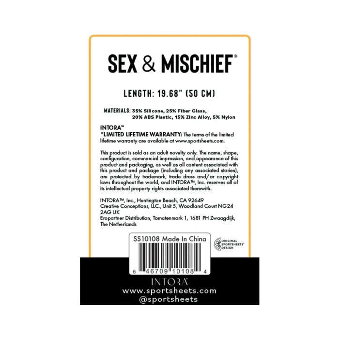 Sportsheets Sex & Mischief Lace Silicone Crop