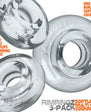 Oxballs Rimringz Multi Size 3-Pack Clear