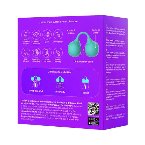 SVibe Snail Twinn Finger Vibrator Tiffany (App-Enabled)