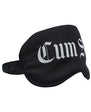 Ouch! Cum Slut Printed Mask Satin Black