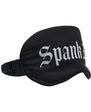 Ouch! Spank Me Printed Mask Satin Black