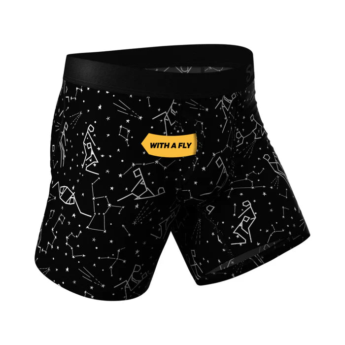 Shinesty The Big Bang Glow-in-the-Dark Constellation Ball Hammock Pouch Underwear with Fly