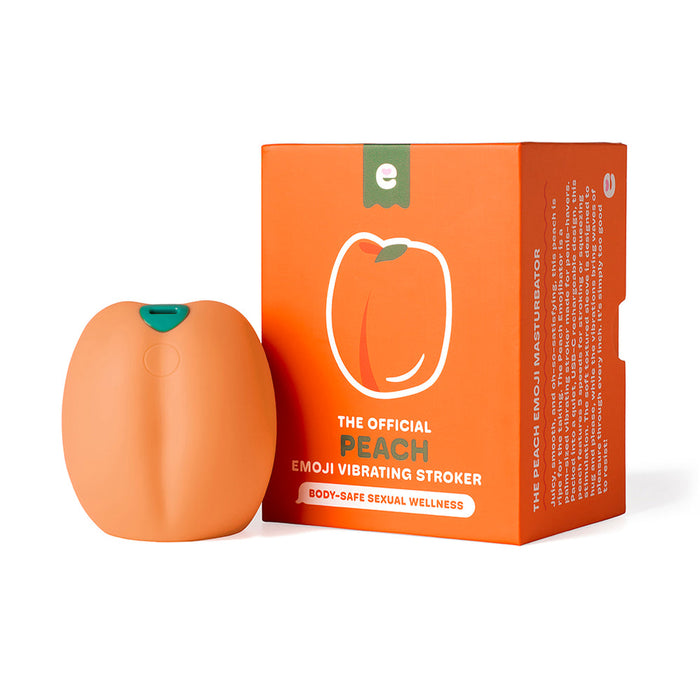 Emojibator Peach Vibrating Stroker