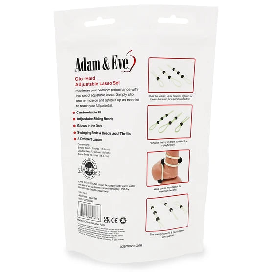 Adam & Eve Glo-Hard Adjustable Lasso Set
