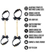 Temptasia Ardor Wrist & Ankle Restraints Black with Bow