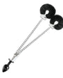 NIXIE Metal Butt Plug & Furry Handcuff Set Black