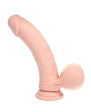 Realrock Realistic Dual Density Vibrating Silicone Dildo with Weighted Balls 6 in.
