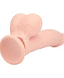 Realrock Realistic Dual Density Vibrating Silicone Dildo with Weighted Balls 6 in.