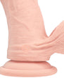 Realrock Realistic Dual Density Vibrating Silicone Dildo with Weighted Balls 6 in.