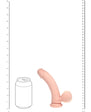 Realrock Realistic Dual Density Vibrating Silicone Dildo with Weighted Balls 6 in.