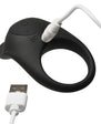 BANG! Vibrating Silicone Cock Ring Black
