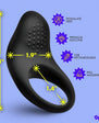 BANG! Vibrating Silicone Cock Ring Black