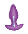 BANG! Thrusting & Vibrating Silicone Butt Plug Purple