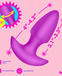 BANG! Thrusting & Vibrating Silicone Butt Plug Purple