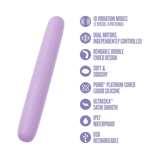 Play With Me Silicone Double Ended Vibrator