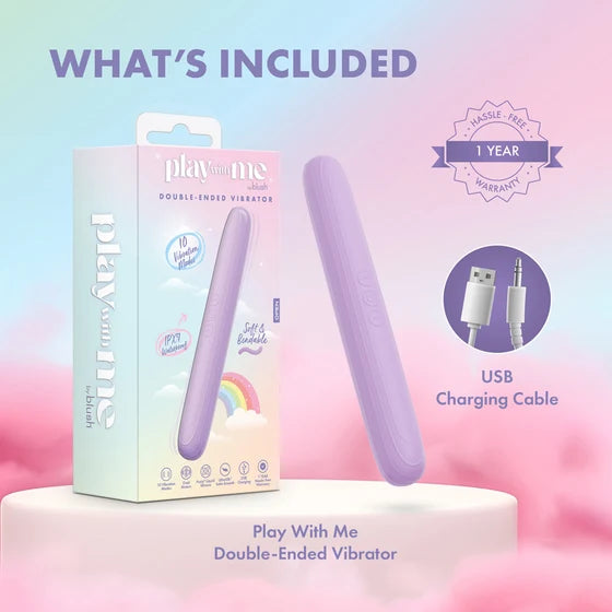 Play With Me Silicone Double Ended Vibrator