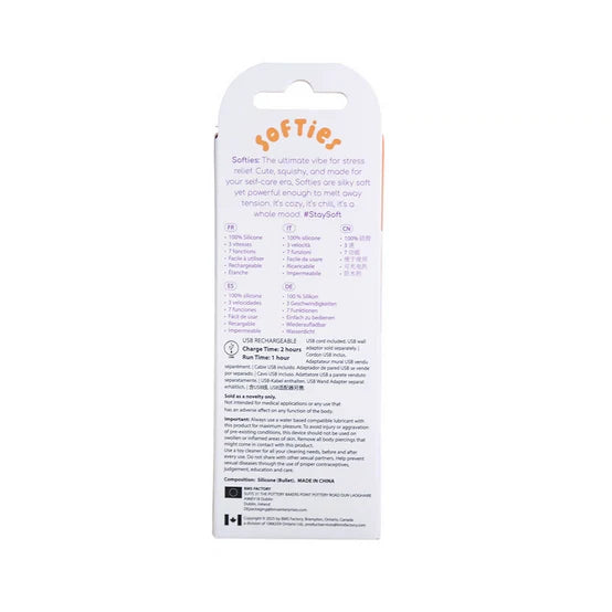 Softies Dual Layer Bullet 4 in. Orange