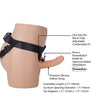Addiction 7 in. Silicone Hollow Dong Strap-On Beige