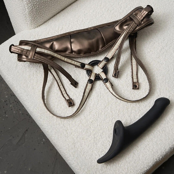 Strap-On-Me Leatherette Harness Desirous