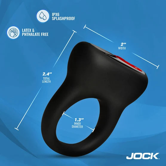 JOCK Enhancers Hard-On Vibrating Silicone C-Ring