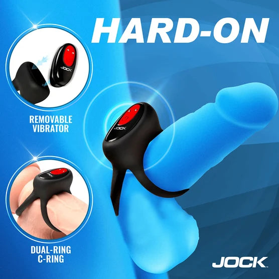 JOCK Enhancers Hard-On Vibrating Silicone Double C-Ring