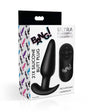BANG! 21X Vibrating Silicone Butt Plug with Remote Control Black