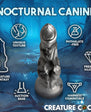 Night Prowler Silicone Dildo - Medium - Silver/Black