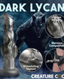 Night Prowler Silicone Dildo - Medium - Silver/Black