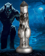 Night Prowler Silicone Dildo - Medium - Silver/Black