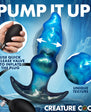 Creature Cocks Blizzard Inflatable Silicone Anal Plug - Blue