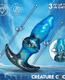 Creature Cocks Blizzard Inflatable Silicone Anal Plug - Blue