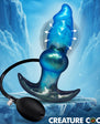 Creature Cocks Blizzard Inflatable Silicone Anal Plug - Blue