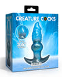 Creature Cocks Blizzard Inflatable Silicone Anal Plug - Blue