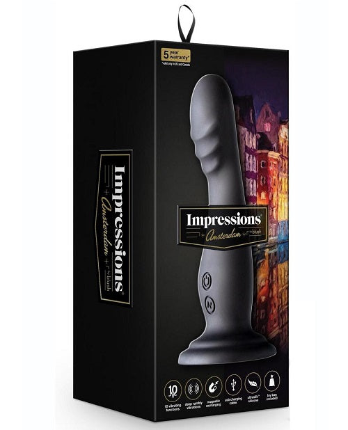 Impressions Amsterdam Rechargeable Silicone Vibrator - Black
